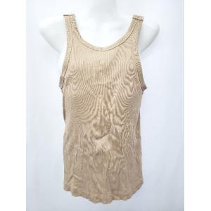 ◇ Θ STYLEMIXER スタイルミキサー リブ カップ付き タンクトップ サイズM ベージュ ...