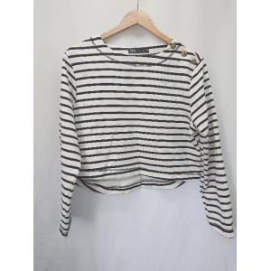◇ Θ ZARA ザラ ボーダー 長袖 Tシャツ カットソー サイズEUR M USA M MEX ...