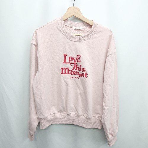 ◇ ⊂ jumelle ジュメロ ふみあみ 長袖 トレーナー サイズF ピンク系 レディース E