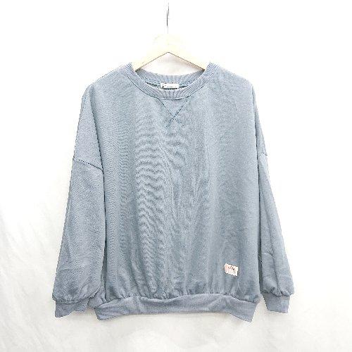 ◇ ⊇ Java ジャバ 長袖 トレーナー サイズM サックスブルー レディース E