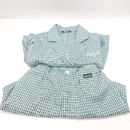 ◇ ⊂ by LOVEiT バイラビット 総柄 キッズ セットアップ サイズ140 ブルー系 レディ...