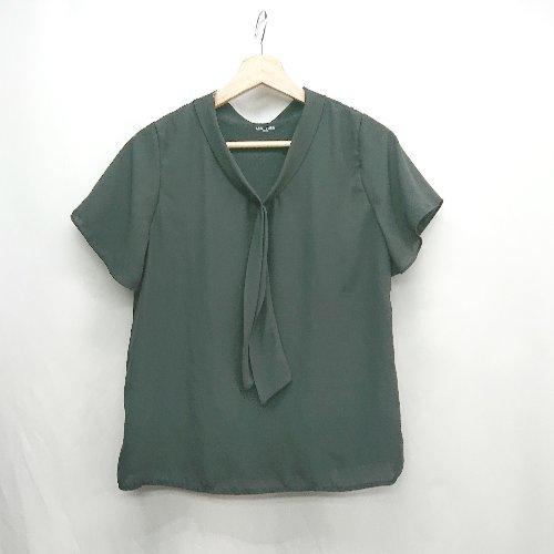 ◇ ⊂ Les Mues レ・ミュー 半袖 カットソー サイズL ブラック系 レディース E