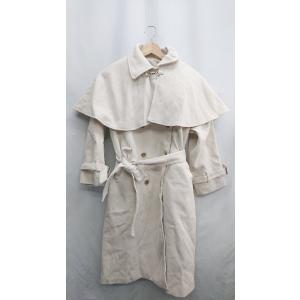 ◇ ⊇ ems 2WAY 長袖 ロングコート サイズF クリーム レディース E