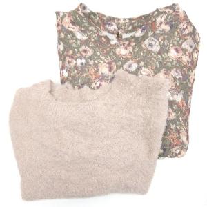 ◇ ⊇ JILL STUART ジル スチュアート 花柄 シアー ワンピース ベスト サイズFR ブラウン系 レディース E
