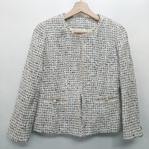 ◇ ⊇ WHITE JOOLA ホワイトジョーラ ツイード 長袖 ジャケット サイズ７AR ホワイト...