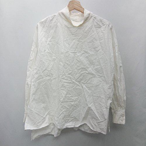 ◇ ⊂ Φ ANERI アメリ 生地薄手 長袖 ブラウス サイズF オフホワイト系 レディース E