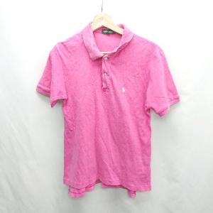 ◇ ⊂ RALPH LAUREN ラルフローレン 半袖 ポロシャツ サイズ160 ピンク レディース E
