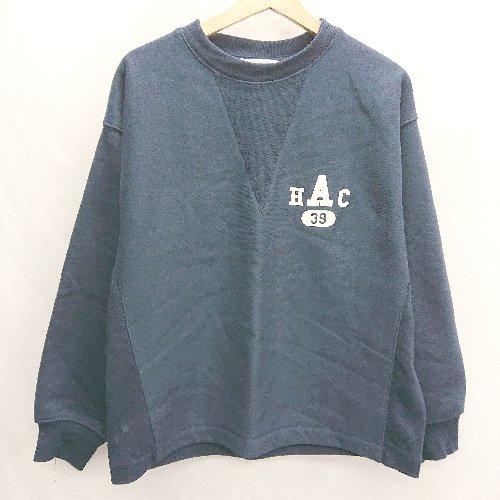 ◇ ⊇ AMERICAN HOLIC アメリカン ホリック 裏起毛 長袖 トレーナー サイズM ネイ...