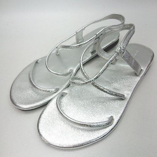 ◇ ⊂Φ BEAUTY&amp;YOUTH UNITED ARROWS サンダル サイズ38 シルバー レデ...