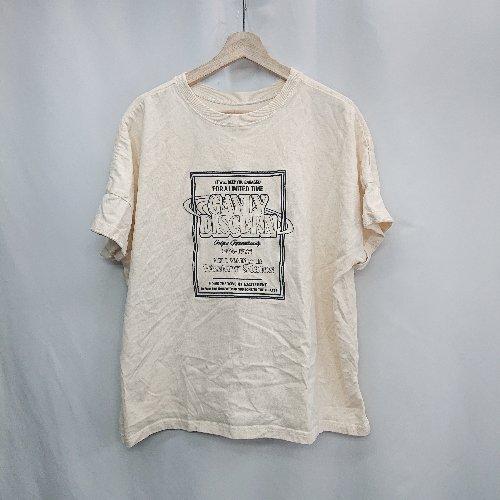 ◇ ⊂ JaVa ジャバ 刺繍 半袖 Tシャツ サイズM クリーム レディース メンズ E