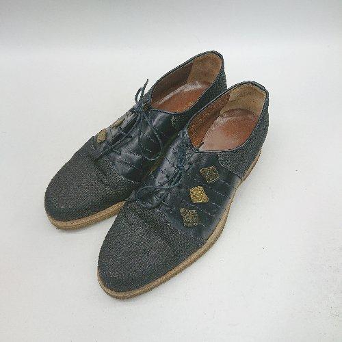 ◇ Θ R.MARTEGANI?マルテガーニ レザーシューズ サイズ7 ブラック メンズ E