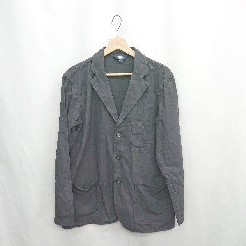 ◇ ⊇ LANDS END ランズエンド コットン100% 長袖 ジャケット サイズM ダークグレー...