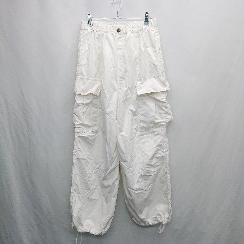 ◇ Θ JaVa ジャバ ウエストゴム カーゴパンツ サイズM ホワイト レディース E