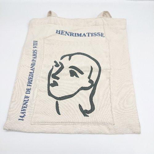 ◇ Θ HENRIMATISSE アンリマティス トートバッグ アイボリー系 レディース E