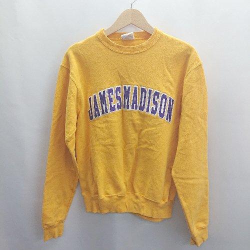 ◇ ⊇ Champion チャンピオン 長袖 トレーナー サイズS イエロー系 レディース E