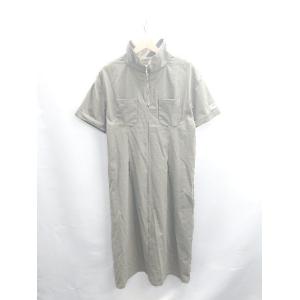 ◇ ⊂ Java ジャバ コットンライクハーフジップワンピース ウエストベルト 半袖 ロング ワンピ...