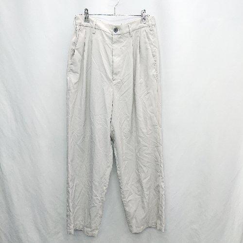 ◇ ⊂ JUNRED ジュンレッド 後ろウエストゴム スラックスパンツ サイズL グレー メンズ E