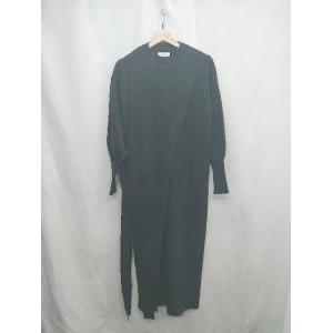 ◇ ⊇ STYLEMIXER スタイルミキサー ニット 長袖 ロング丈 ワンピース サイズM ブラッ...