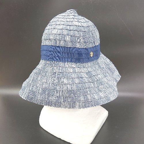 ◇ ⊂Φ TOPKAPI トプカピ つば広 バケットハット ブルー系 サイズ56.0-57.5 レデ...