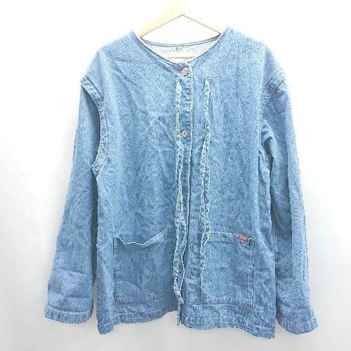 ◇ ⊇ JaVa ジャバ 長袖 デニムジャケット サイズXL ブルー系 レディース E