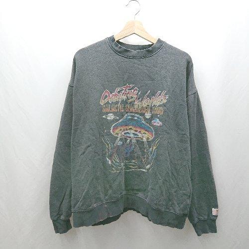 ◇ ⊇ Java ジャバ 裏起毛 ヴィンテージプリントピグメントビッグスウェット 長袖 トレーナー ...