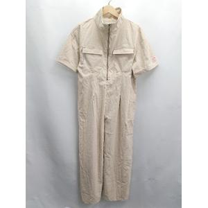 ◇ ◎ ⊂ JaVa ジャバ 半袖 オールインワン サイズL ベージュ系 レディース E