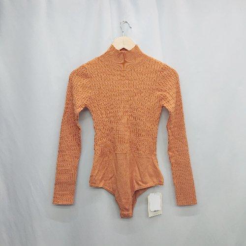 ◇ ◎●未使用●⊆ Sea room lynn シールームリン レーヨン 長袖 ボディスーツ サイズ...