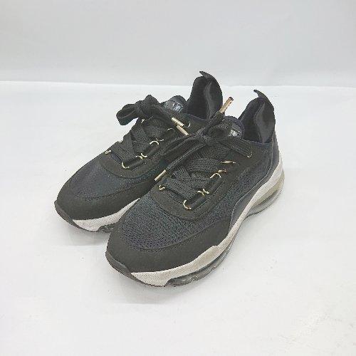◇ Θ dianaTOKYO　プラス ダイアナ 厚底 ハイカットスニーカ サイズ23.5 ネイビー系...