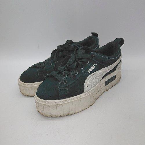◇ Θ PUMA プーマ やや厚底　ガーリー　メイズ　ストリート スニーカー サイズ24.5 ブラッ...