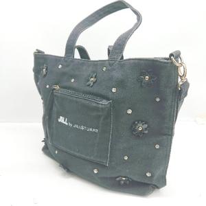 ◇ Θ JILL by JILLSTUART ジル バイ ジルスチュアート 2way ショルダー ハンドバッグ トートバッグ ブラック レディース E