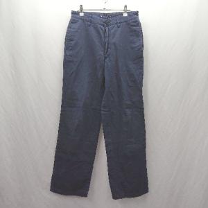 ◇ Θ TOMMY HILFIGER トミーヒルフィガー 無地 ワイドパンツ サイズ36 ネイビー系 メンズ E