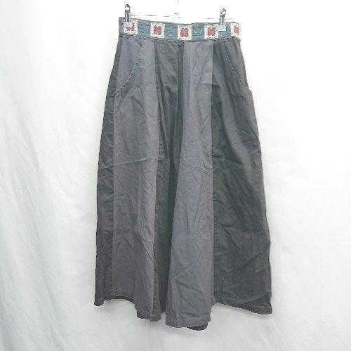 ◇ ⊂ is ScoLar イズスカラー ガウチョパンツ サイズM ダークグレー レディース E