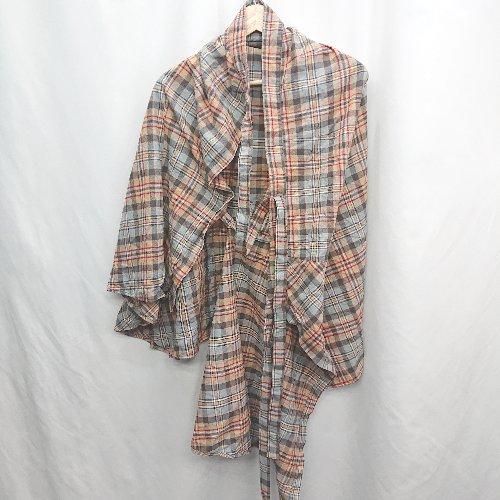 ◇ ⊂ ◎ PENDLETON チェック柄 巻き ロング丈 フレア スカート サイズ表記なし ベージ...