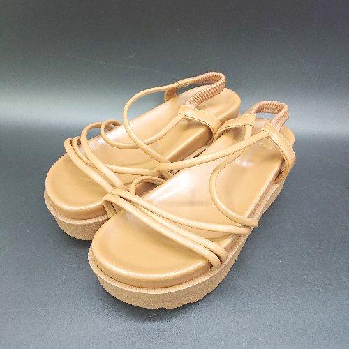 ◇ by muni:r シンプル　夏向け　海　カジュアル　大人 サンダル サイズ ブラウン系 レディ...