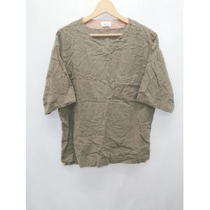 ◇ ⊂ JUNRed ジュンレッド 半袖 Tシャツ カットソー サイズM カーキ系 メンズ E