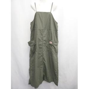 ◇ ⊂ JaVa ジャバ ナイロン製 キャミソール ロング ワンピース サイズXL カーキ レディー...