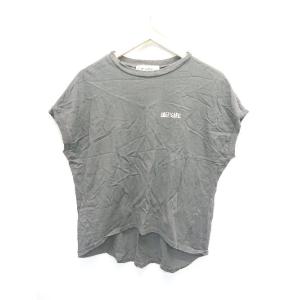 ◇ ⊂ AMERICANA アメリカーナ ロゴ ノースリーブ Tシャツ カットソー 表記なし ブラッ...