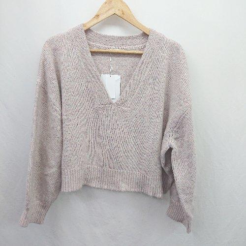 ◇ ⊇◎●未使用● Java ジャバ ミドルゲージ 長袖 ニット サイズM ピンク系 レディース E