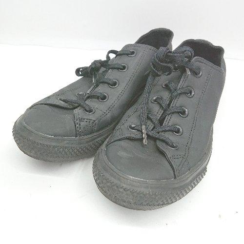 ◇ Θ CONVERSE コンバース カジュアル レザーシューズ サイズ ブラック系 レディース メ...