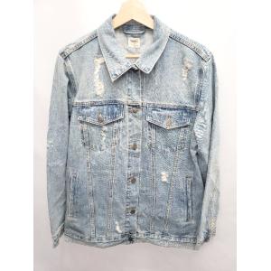 ◇ ⊇ GAP ギャップ ダメージ加工 長袖 デニム ジャケット Gジャン サイズL ブルー系 レデ...