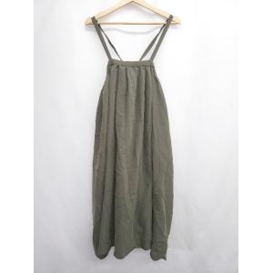 ◇ ⊂ BREEZE CROSS CLOSET ブリーズクロスクローゼット マタニティ 膝下丈 ワンピース サイズM-L カーキ レディース E