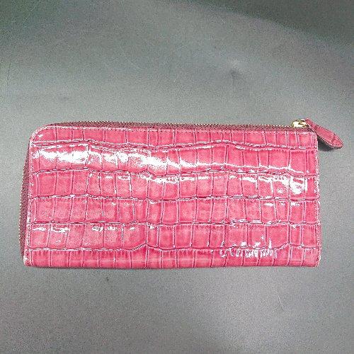 ◇ Θ TOPKAPI クロコ柄 長財布 レッド系 レディース E