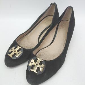 ◇ Θ TORY BURCH トリーバーチ ローヒール パンプス サイズ8 ブラック系 レディース E