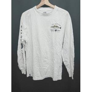 ◇ Θ SALTY CREW プリントデザイン 長袖 Tシャツ サイズＭ ホワイト系 メンズ E