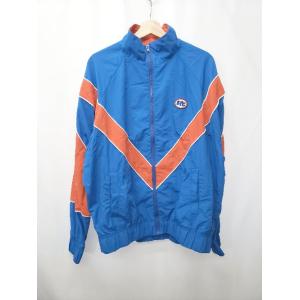 ◇ ⊇ SPOC STORE ジップアップ 長袖 ナイロン ブルゾン サイズL ブルー レッド系 レ...