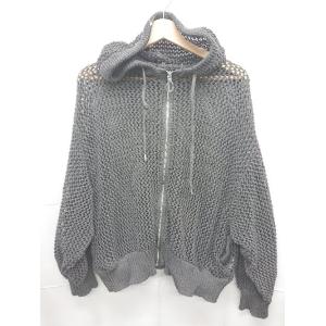 ◇ ⊂ Loose ルース ユニセックス シアーメッシュ 長袖 ジップアップ パーカー サイズXS ...