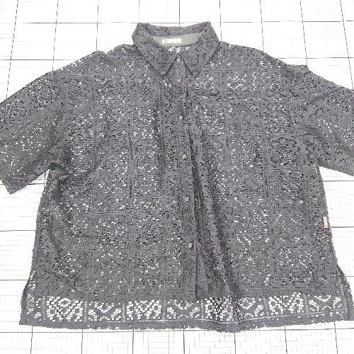 ◇ ⊂ Java　ジャバ 男女兼用 半袖 レース半袖シャツ サイズ表記なし ブラック系 レディース　...