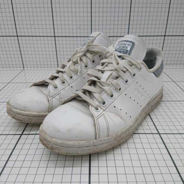 ◇ Θ ?adidas スタンスミス スニーカー ホワイト系×グレー系 24.5cm レディース E