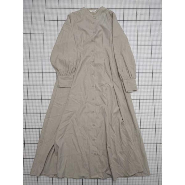 ◇ ⊂ 【サマンサモスモス blue】ロングシャツワンピース ベージュ系 フリーサイズ NFT-11...