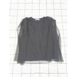 ◇ ⊂ Simplicite シンプリシテェ ノースリーブ チュール カットソー トップス ブラック...